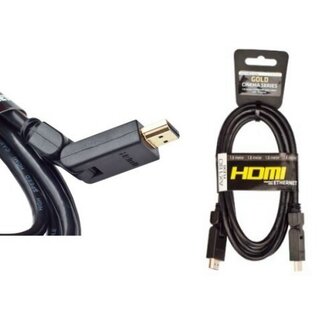 4K UHD Opticum HDMI Ethernet Kabel AX 180 Flexi vergoldet schwenkbar 1.8m