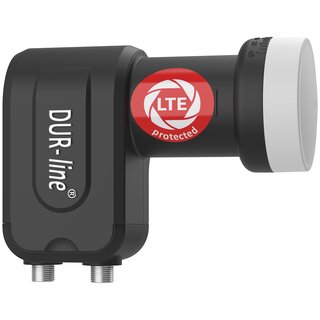 DUR-line Select 90cm Alu Sat Antenne + DUR-line Ultra Twin LNB 0.1dB 4K 8K LTE DECT Unterdrckung