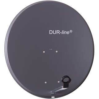 Durline Alu-Spiegel MDA 80cm + DUR-line Ultra Quattro LNB + DUR-line MS 9/16 G-HQ Multischalter Anthrazit