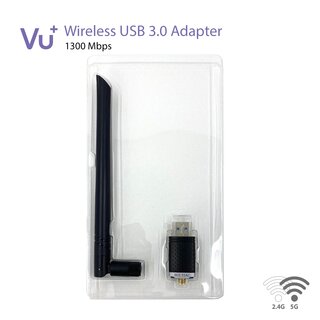 VU+ Dual Band Wireless WiFi USB 3.0 Adapter 1300 Mbps inkl. Antenne