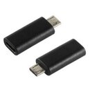 USB 2.0 Adapter Micro-B auf USB-C Buchse schwarz