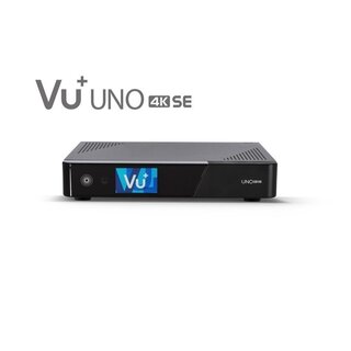 VU+ Uno 4K SE 1x DVB-S2 FBC Twin Tuner Linux Receiver UHD 2160p inkl. 1TB Festplatte