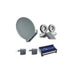 2 Satelliten Sat Anlagen