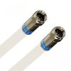 Cabelcon F-56 CX3 5.1 Satkabel Antennenkabel RG6 Vollkupfer 135dB HD 4K 8K HQ 7mm Wassserdicht Weiß 40m