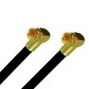 Satkabel Antennenkabel Koaxkabel RG6 Gold Edition Winkel / Winkel 135dB HD 4K 8k HQ 7mm Schwarz 14 Meter
