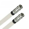 TV Antennenkabel Koaxkabel RG6 Koax Kupplung / Koax Kupplung 135dB HD 4K 8k HQ 7mm Weiß 13m