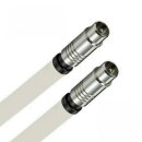 TV Antennenkabel Koaxkabel RG6 Koax Stecker / Koax...