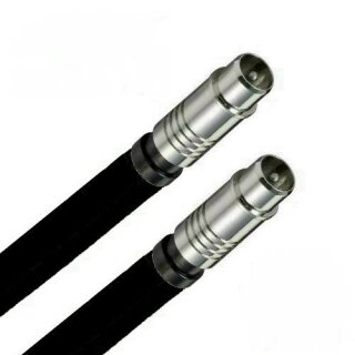 TV Antennenkabel Koaxkabel RG6 Koax Stecker / Koax Stecker 135dB HD 4K 8k HQ 7mm Schwarz 5m