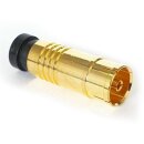 Koaxial TV Kupplung Kompressionsstecker Gold 7mm HQ...