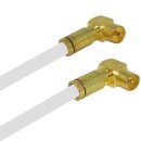 TV Antennenkabel Koaxkabel RG6 Winkel Gold Stecker /...