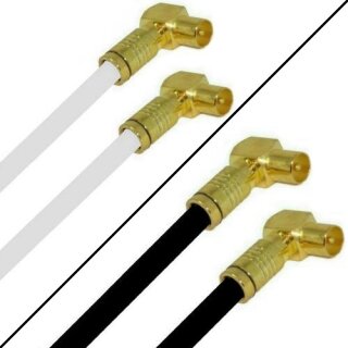 TV Antennenkabel Koaxkabel RG6 Winkel Gold Stecker / Winkel Gold Stecker 1-50 Meter 135dB HD 4K 8k HQ 7mm