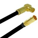 TV Antennenkabel Koaxkabel RG6 Winkel Gold Stecker /...