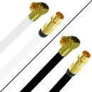 TV Antennenkabel Koaxkabel RG6 Winkel F-Stecker Gold /...