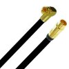 TV Antennenkabel Koaxkabel RG6 Winkel F-Stecker Gold / Gerade Koax Stecker Gold 135dB HD 4K 8k HQ 7mm Schwarz 27m
