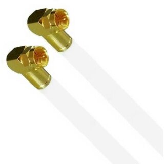 Lokmann Premium Satkabel Antennenkabel Koaxkabel RG6 Gold Edition Winkel / Winkel 135dB HD 4K 8k HQ 8mm 38m