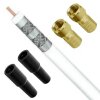Lokmann Premium Satkabel Antennenkabel Koaxkabel 135dB HD 4K 8k HQ 8mm Gold 1m