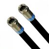 Cabelcon F-56-CX3 7.0 QM Quickmount Satkabel Antennenkabel RG6 Vollkupfer 135dB HD 4K 8K HQ 7mm Wassserdicht Schwarz 46 Meter