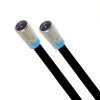 Cabelcon F-SC-56-CX3 5.1 Short F-Quick Satkabel Antennenkabel RG6 Vollkupfer 135dB HD 4K 8K HQ 7mm Wassserdicht Schwarz 32 Meter