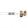 Lokmann Satkabel Antennenkabel Koaxkabel RG6 Stahl Kupfer Cabelcon F-56 4.9 Self Install Nitin 135dB HD 4K 8k HQ 7mm Weiß 19m