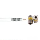 Lokmann Satkabel Antennenkabel Koaxkabel RG6 Vollkupfer Cabelcon F-56 4.9 Self Install Nitin 135dB HD 4K 8k HQ 7mm Weiß 42m