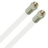 Lokmann S-Kupfer Satkabel Antennenkabel Koaxkabel RG6 135dB HD 4K 8k HQ 7mm Vollmetal Stecker Weiss 17 Meter