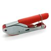 Kompressionszange Rot + Megasat Abisolierer + F-Kompressionsstecker Vollmetall für 8mm - 8.2mm Kabel 30x Stück