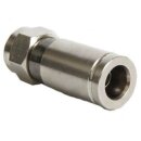 Kompressionszange Rot + Megasat Abisolierer + F-Kompressionsstecker Vollmetall für 8mm - 8.2mm Kabel 60x Stück