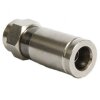 Kompressionszange Rot + Megasat Abisolierer + F-Kompressionsstecker Vollmetall für 8mm - 8.2mm Kabel 60x Stück