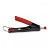 Kompressionszange Rot + Coax Profi Abisolierer + Winkel F-Kompressionsstecker Gold Vollmetall für 8mm Kabel 40x Stück