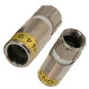Cabelcon CX3 Kompressionszange + Coax Profi Abisolierer + Cabelcon F-6-TD 4.9 Kompressionsstecker 80x Stück