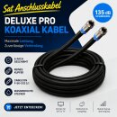 DELUXE PRO Koaxial Kabel SatKabel SCHWARZ 135dB 5-Fach...