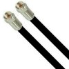 DELUXE PRO Koaxial Kabel SatKabel SCHWARZ 135dB 5-Fach geschirmt reines Kupfer F-Kompressionsstecker Vollmetall 7mm 2 Meter