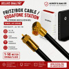 Fritz!Box Cable Vodafone Kabelanschluss Anschlusskabel High Quality 4K 8K HD Winkel / Gerade Schwarz 41m