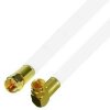 Fritz!Box Cable Vodafone Kabelanschluss Anschlusskabel 8mm High Premium Quality 4K 8K HD Gold Edition Gerade / Winkel 46 Meter