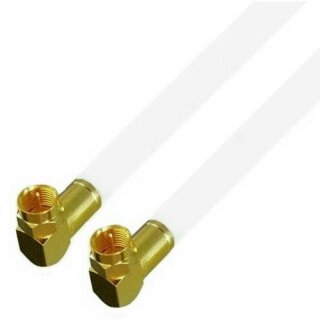 Fritz!Box Cable Vodafone Kabelanschluss Anschlusskabel 8mm High Premium Quality 4K 8K HD Gold Edition Winkel / Winkel 27 Meter