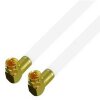 Fritz!Box Cable Vodafone Kabelanschluss Anschlusskabel 8mm High Premium Quality 4K 8K HD Gold Edition Winkel / Winkel 27 Meter