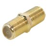 F-Stecker 7mm HQ Gold + F-Verbinder Gold HQ Sat Kupplung Buchse / Buchse 24x F-Stecker 12x Verbinder