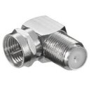 F-Winkelstecker 90° Stecker / Buchse F-Adapter...