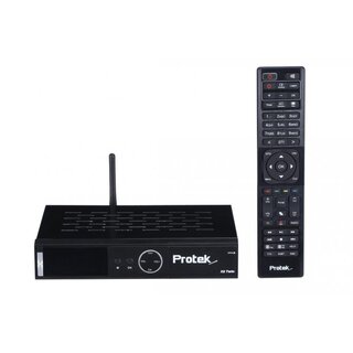 Protek X2 COMBO 4K UHD H.265 2160p E2 Linux HDTV Receiver 1x S2 Sat Tuner + Hybrid DVB-C/T2 Tuner