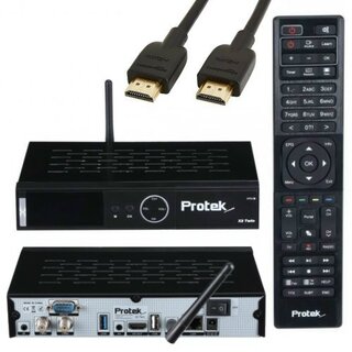 Protek X2 Twin 4K UHD H.265 2160p E2 Linux HDTV Receiver 2x S2 Sat Tuner