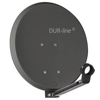 DUR-line DSA 40 Anthrazit Alu Sat Antenne Spiegel Schssel 42cm + Ultra Single LNB 0.1dB LTE Filter 4K