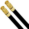 Sat Kabel Antennenkabel Koaxkabel 7mm S-Kupfer 135dB 5 Fach HD 4K 8k F-Quick Kompressionsstecker Gold HQ Qualität Schwarz 44 Meter