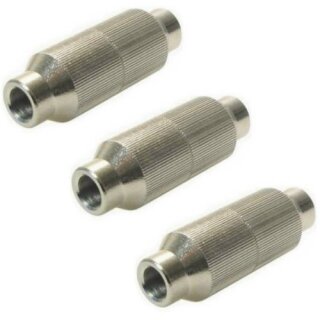 Koaxialkabelverbinder Vollmetall  für Kabel 6.8mm bis 7.2mm HQ Qualität 3x Stück