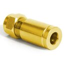 F-Kompressionstecker Gold fr Kabel 4.6mm - 5mm...