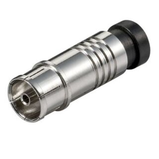 Kompressionsstecker Vollmetall HQ Qualität Koaxial TV Kupplung 6.8 bis 7.2mm 7x Stück