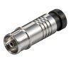 Kompressionsstecker Vollmetall HQ Qualität Koaxial TV Kupplung 6.8 bis 7.2mm 10x Stück