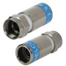 Cabelcon F-Stecker Kompressionsstecker Wasserdicht 7mm 4K...