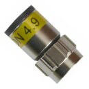 Cabelcon F-Stecker Kompressionsstecker Wasserdicht 7mm 4K 8K HQ Qualität F-56 4.9 Self Install Nitin 60x Stück