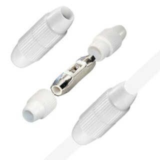 Koaxialkabelverbinder Kunststoff für Kabel 6.8mm bis 7.2mm HQ Qualität