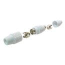 Koaxialkabelverbinder Kunststoff 75dB für Kabel 6.8mm bis 7.2mm HQ Qualität 1x Stück